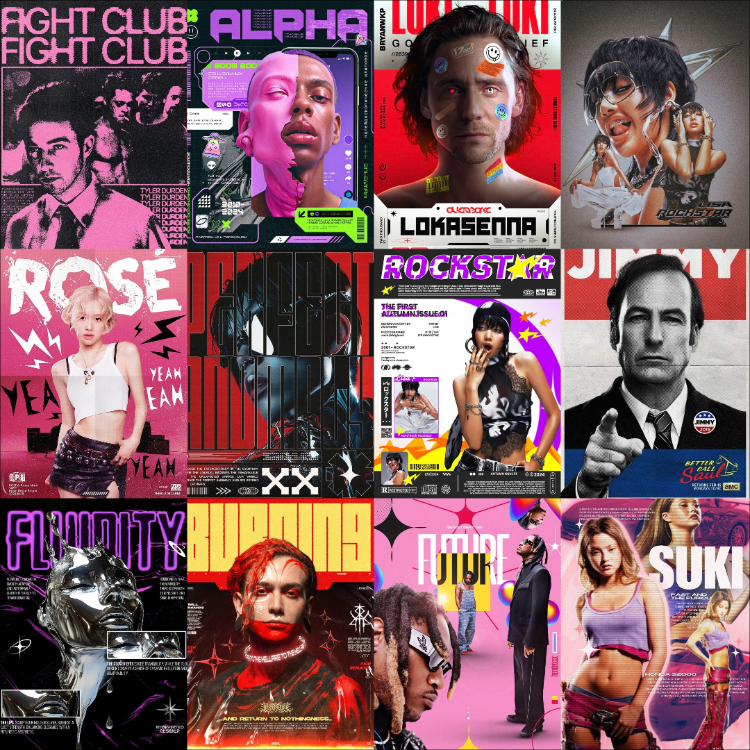 Poster Wall Sticker Digital Collection – Includes 132 High-Quality Files