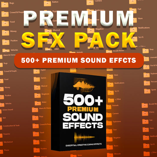 500+ Premium SFX Pack – Whooshes, Risers, Hits, Transitions, Ambience & More