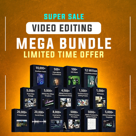 Ultimate All-in-One Mega Editing Pack – 10,000+ Creative Assets (Instant Digital Delivery)