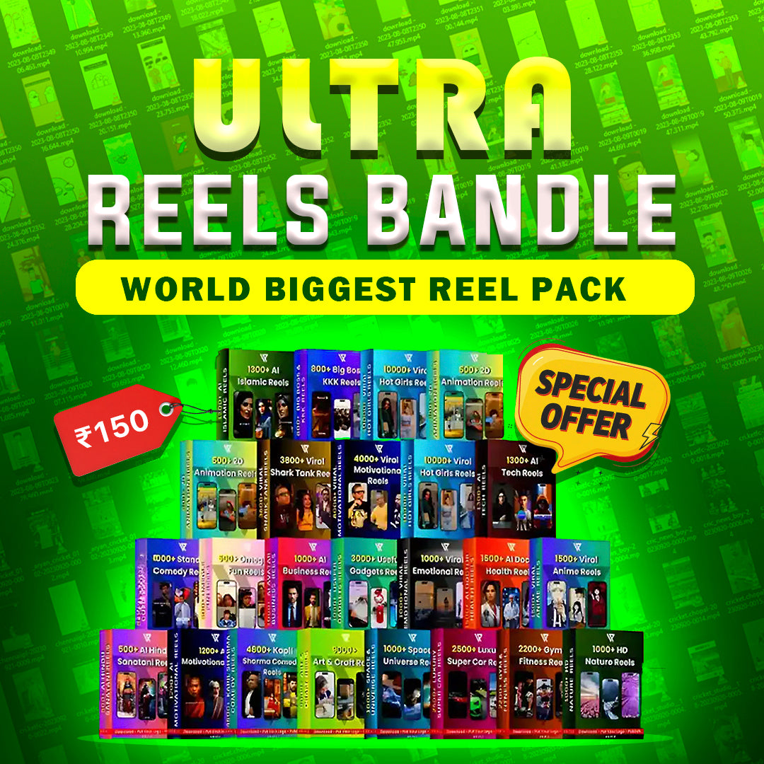 Ultra Reels Mega Pack – 100,000+ Multi-Category Content Collection